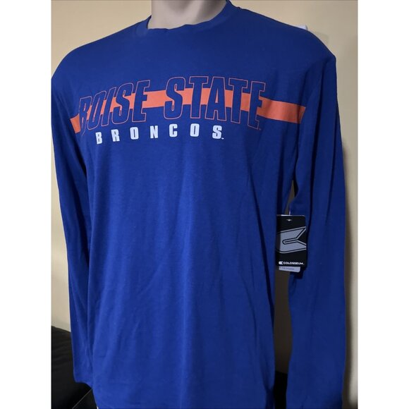 NEW Boise State BSU Broncos Colosseum Blue  Shirt Men's L - Picture 3 of 8